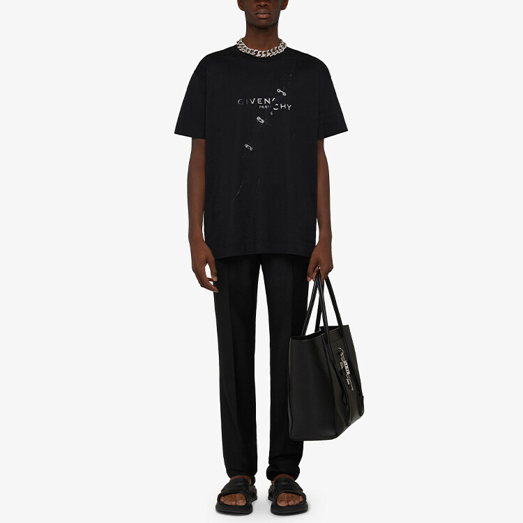 Футболка мужская черная Givenchy, черный — фото 3