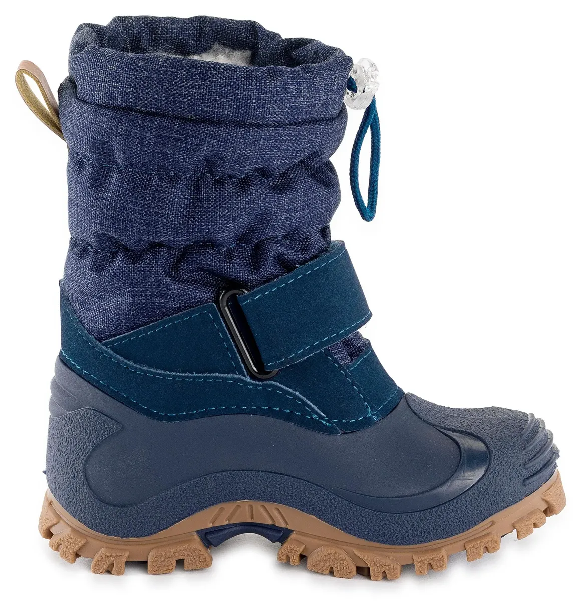 Зимние сапоги Lurchi "Snowboots Finn" из натуральной шерсти, синий — фото 4