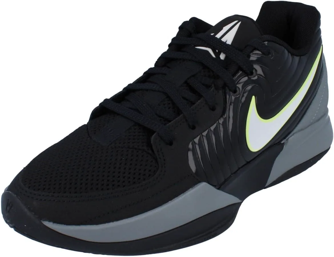 Баскетбольные кроссовки Nike Ja 2 (FD7328-001, Black/Light Smoke Grey/Light Lemon Twist/Phantom), черный