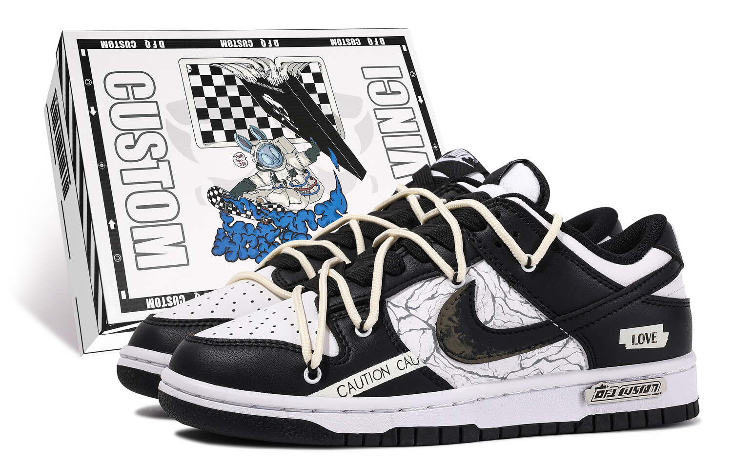 

Кроссовки Nike Dunk Skateboard Shoes Men Low-Top Black White