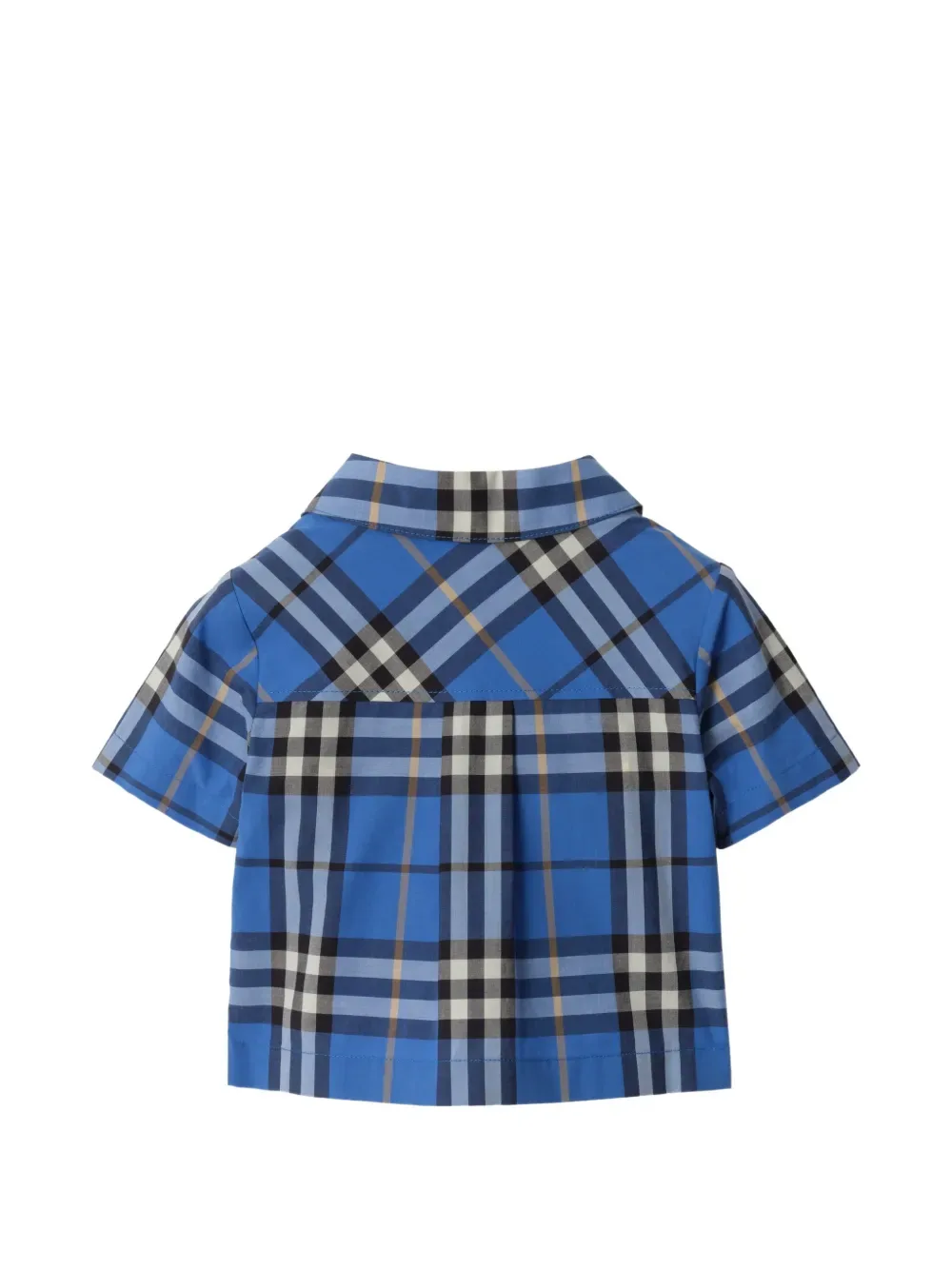 Хлопковый комплект из двух предметов BURBERRY KIDS, синий — фото 3