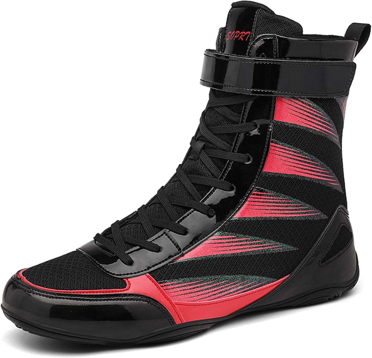 

Мужские и женские профессиональные боксерские кроссовки, боевые ботинки для молодежных соревнований по борьбе, нескользящие дышащие кроссовки для тяжелой атлетики и фитнеса, многофункциональные кроссовки Generic, черный