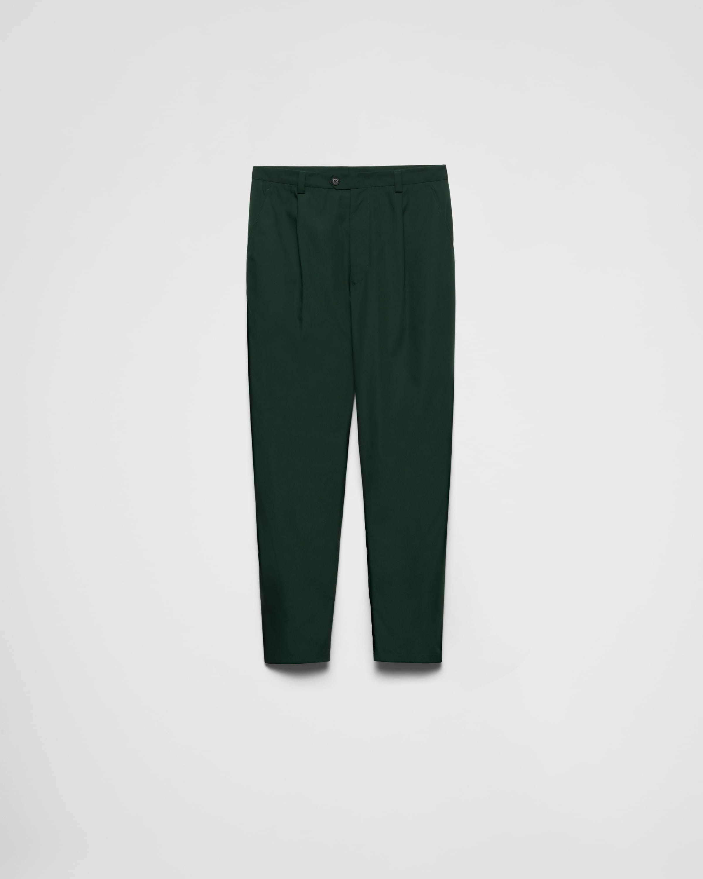 

Брюки из поплина Prada, бильярдный зеленый