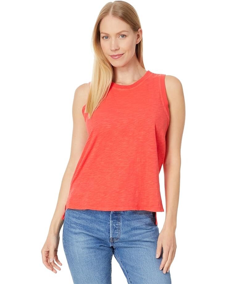 

Топ Mod-o-doc Rib Mix Long Tank, цвет Fiery Tangerine