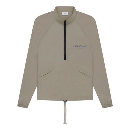 

Куртка Fear of God Essentials SS21 Half Zip Track Jacket Taupe