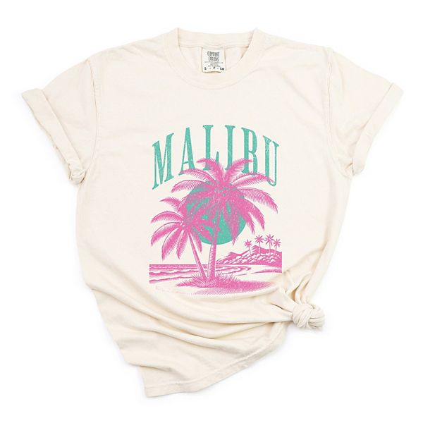 

Футболка Retro Malibu Palm Tree garment dyed Simply Sage Market, Ivory
