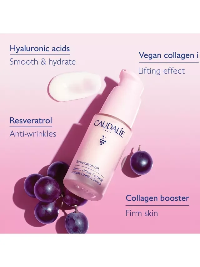 Сыворотка Caudalie — Для мгновенного подтягивания кожи с ресвератролом и лифтинг-эффектом, 30 мл — фото 4