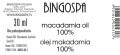СОКРОВИЩЕ ДЛЯ ЛИЦА И ТЕЛА Масло макадамии 100% BINGOSPA 30 мл — фото 2