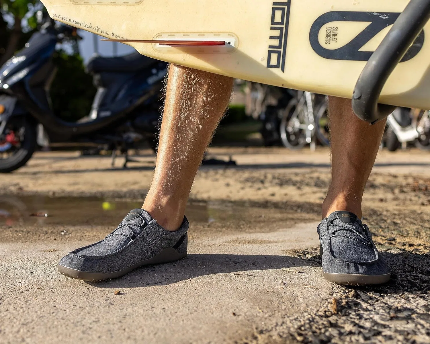 Мокасины-слипоны Xero Shoes Kona для мужчин - нулевой перепад высоты подошвы, легкие и создают ощущение ходьбы босиком, Asphalt — фото 3