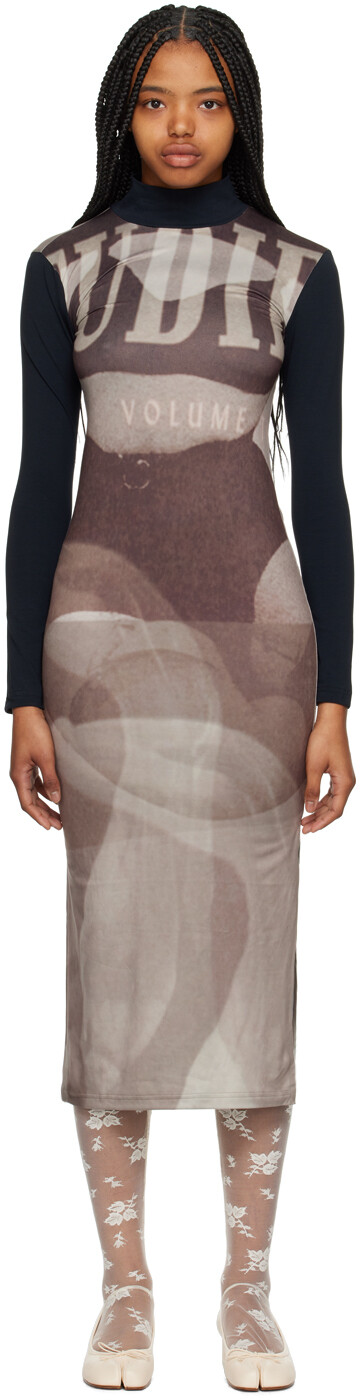 

Эксклюзивное коричневое платье макси от SSENSE ELLISS