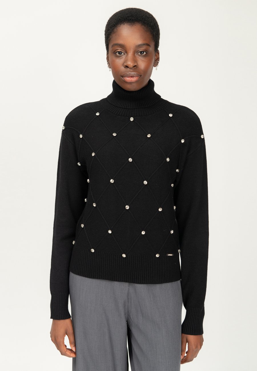 

Джемпер INFLUENCER BEJEWELED DIAMOND PATTERN, Black