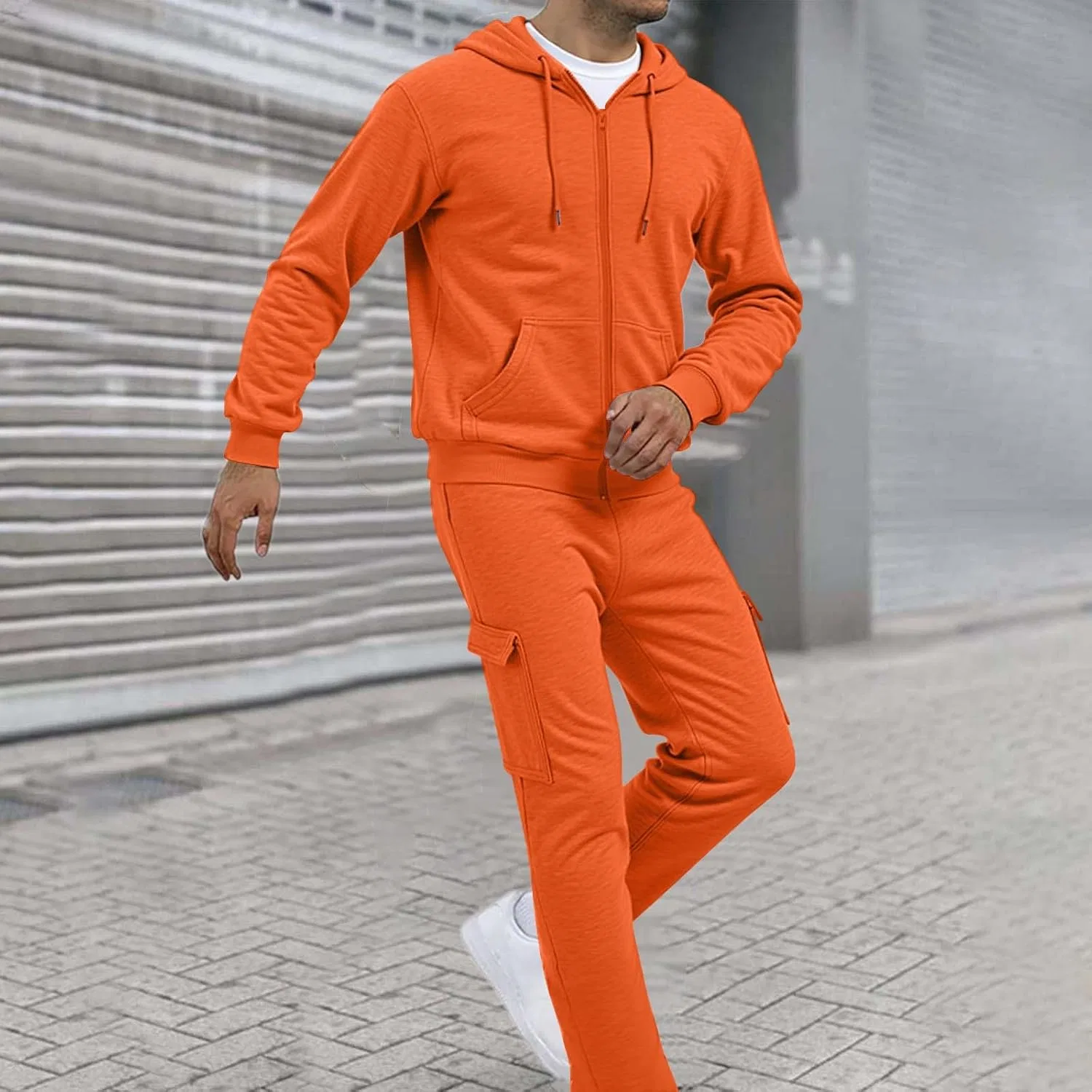 Спортивный костюм с капюшоном, 2 предмета, Orange — фото 3