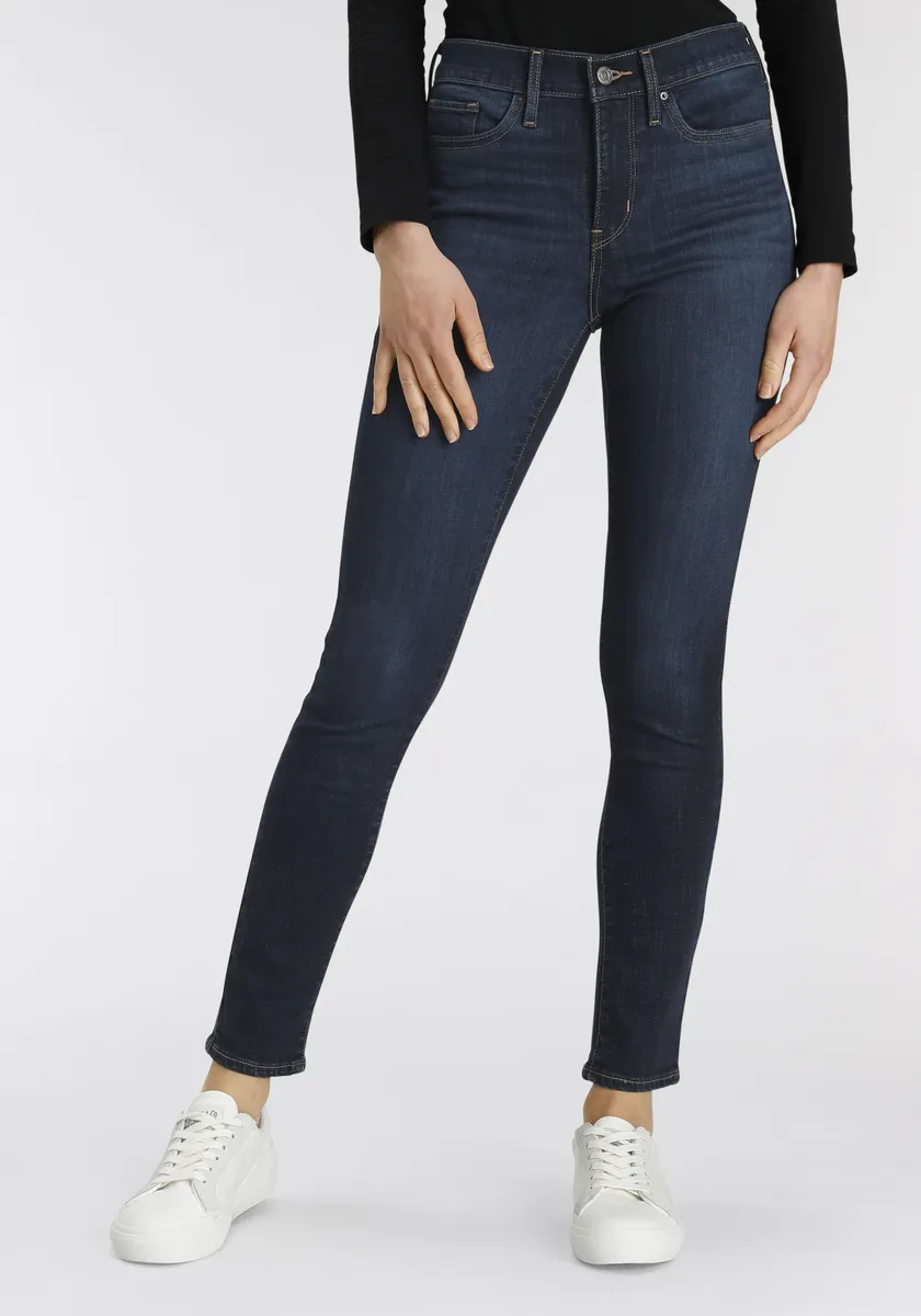 

Джинсы Levi's узкого кроя "311 Shaping Skinny", модель с 5 карманами, цвет Dark Indigo