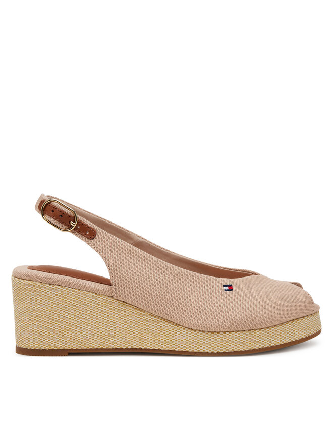 Эспадрильи Flag Mid Wedge Espad Slingback FW0FW08595 Tommy Hilfiger, розовый
