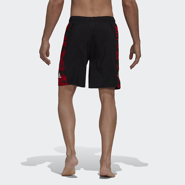 Шорты adidas Manchester United Soccer/Football Sports Training Patchwork Print Shorts Black, черный — фото 4