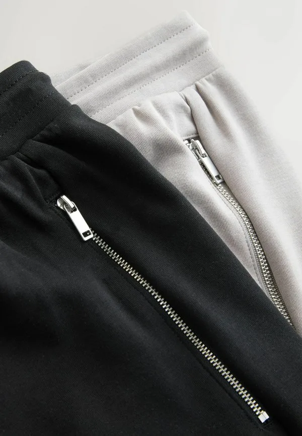 Шорты стандартного кроя с карманами на молнии Next, Black Grey — фото 3
