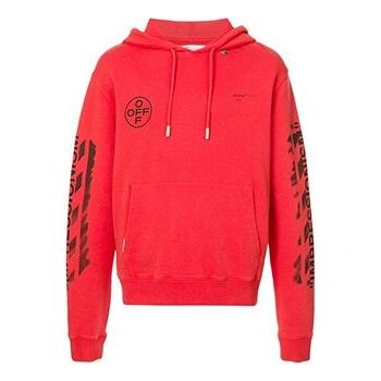 

Толстовка mens ss19 virgil abloh diag stencil red Off-White, красный