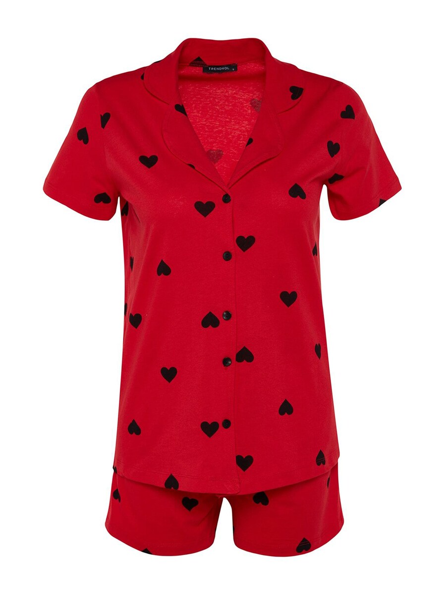

Короткий пижамный комплект Trendyol, Red
