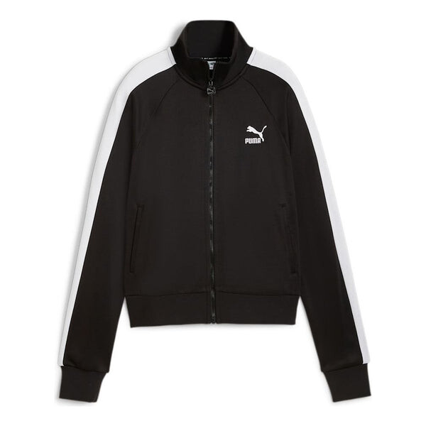 

Куртка iconic t7 track jacket 'black white' Puma, черный
