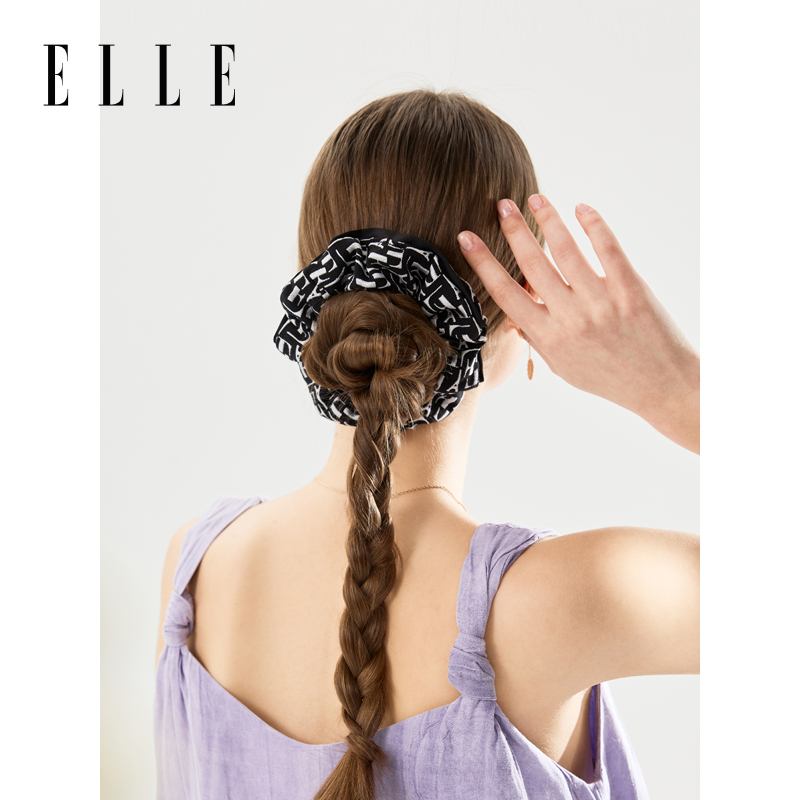 Резинка для волос из полиэстера для женщин ELLE, powder синий — фото 3