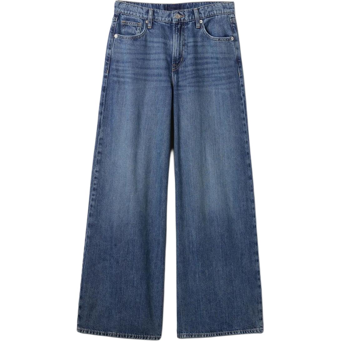 

Джинсы женские темные с эффектом потертости GAP, Dark Color Washed