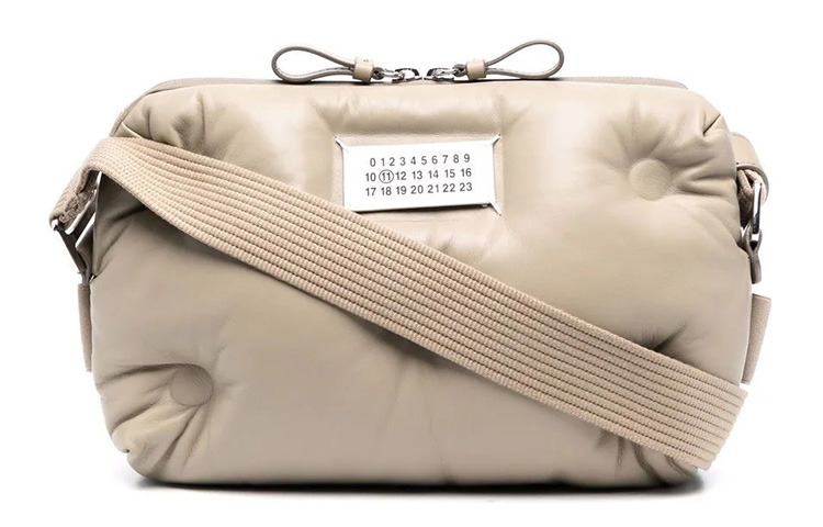 

Maison Margiela Кожаная сумка через плечо унисекс бежевая