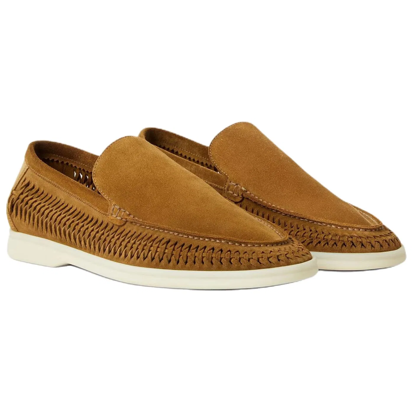 Casual кожаные туфли Loro Piana Tan — фото 4