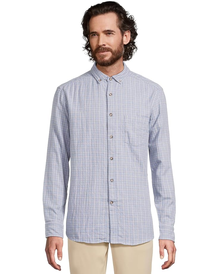 

Рубашка Johnston & Murphy Double-Layer Long-Sleeve Shirt, синий