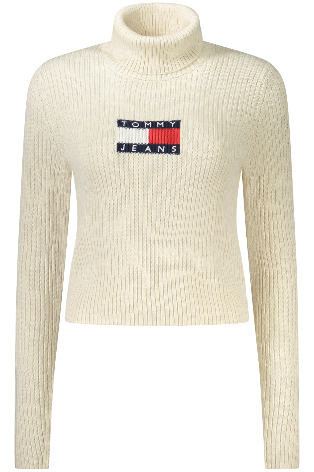 

Женский свитер Tommy Hilfiger с высоким воротом и логотипом, белый