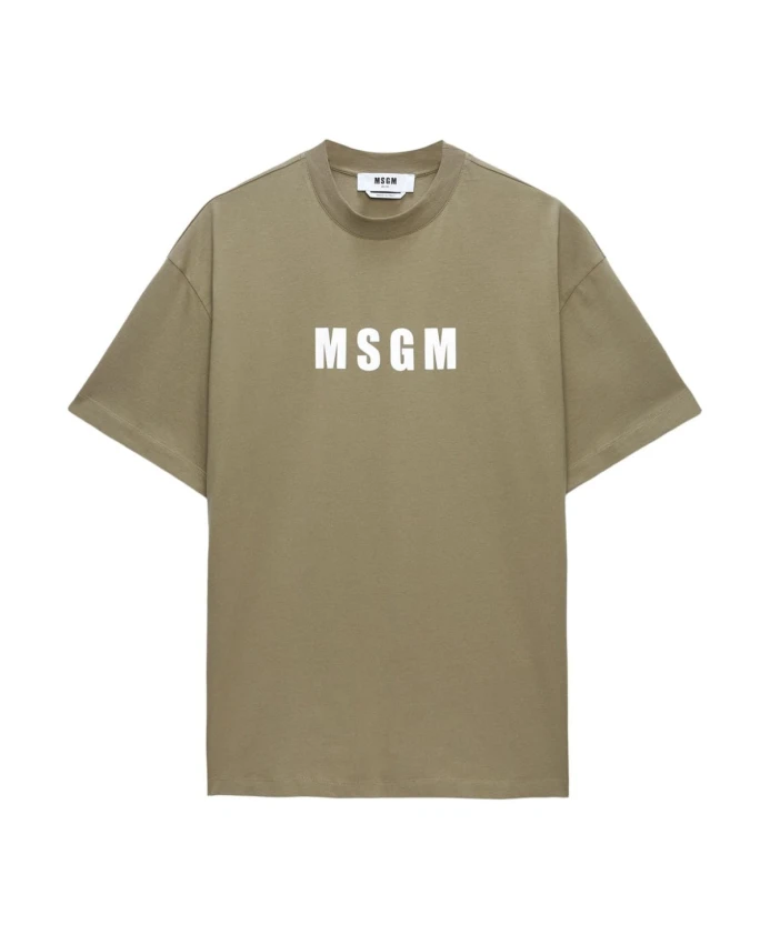 

Футболка с круглым вырезом и логотипом S Msgm, зеленый