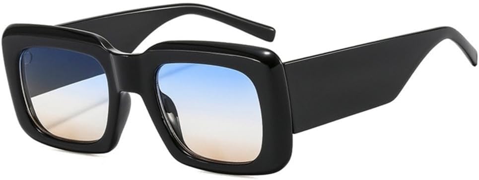 

Ретро солнцезащитные очки с широкими дужками для женщин, солнцезащитные очки с градиентным переходом для мужчин и мужчин в стиле хип-хоп, очки с защитой от УФ-излучения для женщин DSDNPTV, C4 Black Blue Pink