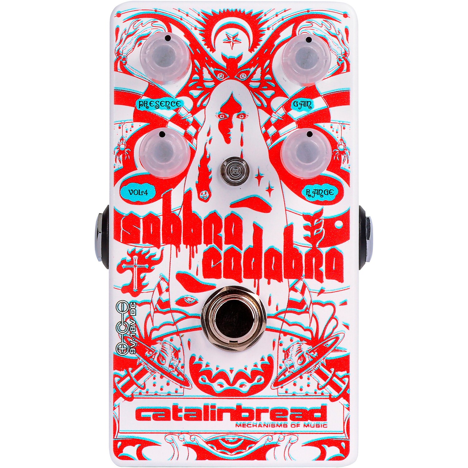 

Catalinbread Sabbra Cadabra Distortion 3D-педаль эффектов с 3D-очками красный и белый