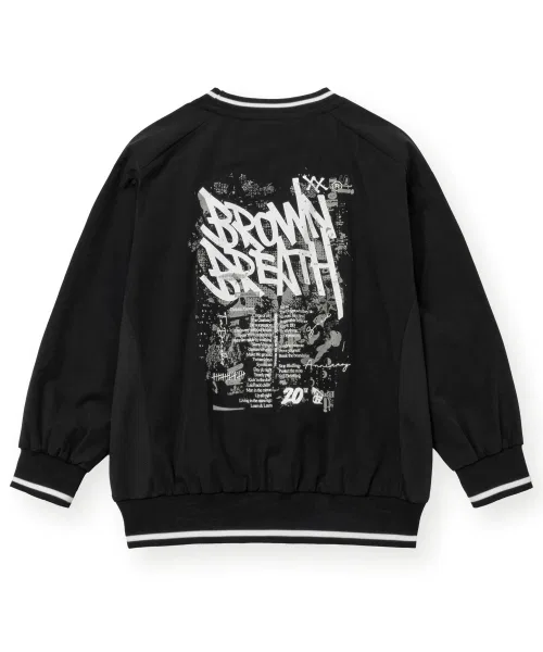 Свитшот детский BROWNBREATH KIDS с логотипом, 20th Anniversary, чёрный — фото 2