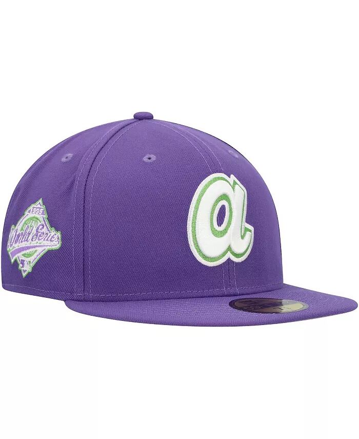 

Мужская фиолетовая кепка Atlanta Braves Lime Side Patch 59FIFTY Fitted New Era