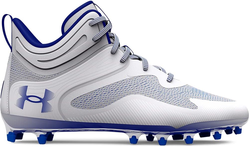 Бутсы для лакросса Under Armour Men's Command Mid с TPU подошвой, белый — фото 4