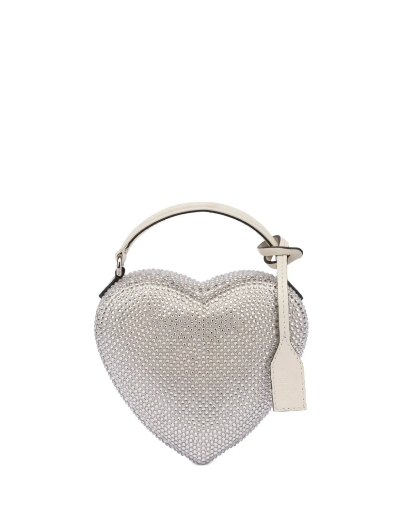 

Moschino клатч в форме сердца, серебряный