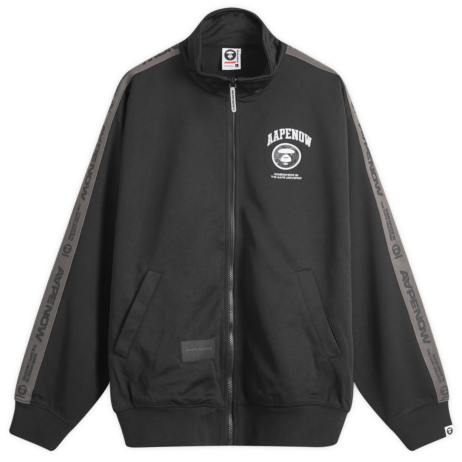 

Спортивный топ Aape Zipped Jersey Track, черный