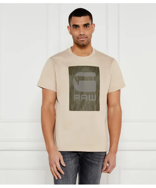 

Футболка с изображением коробки бургеров Loose fit G-Star Raw, бежевый