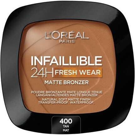 

Infaillible 24H Fresh Wear Matte Bronzer оттенок 400 Tan Dorг, L'Oreal