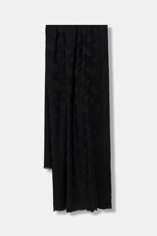 

Шарф monyque с добавлением шерсти BOSS, черный