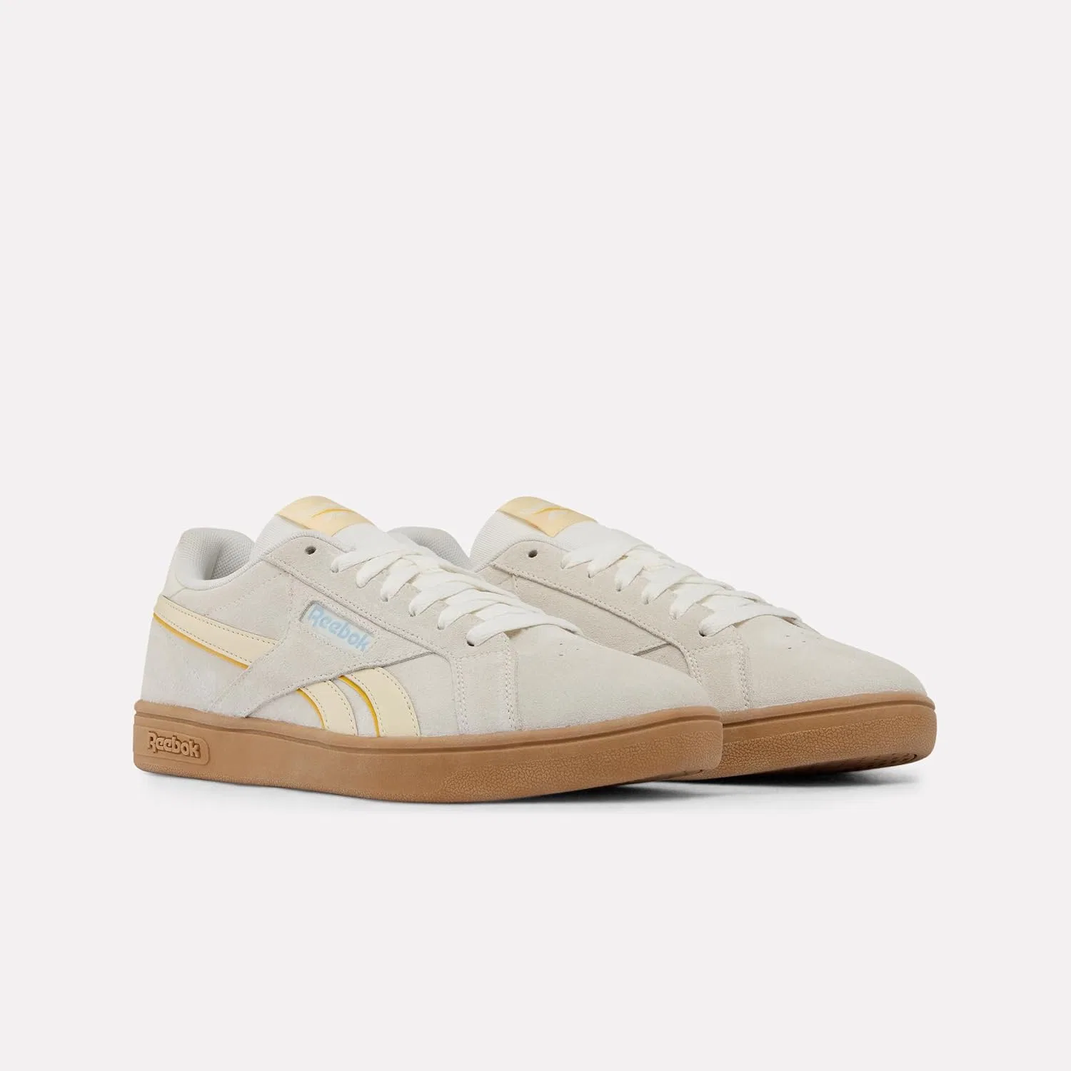 Кроссовки Reebok Unisex Court Retro, Chalk Aged Beige Ice Blue — фото 3