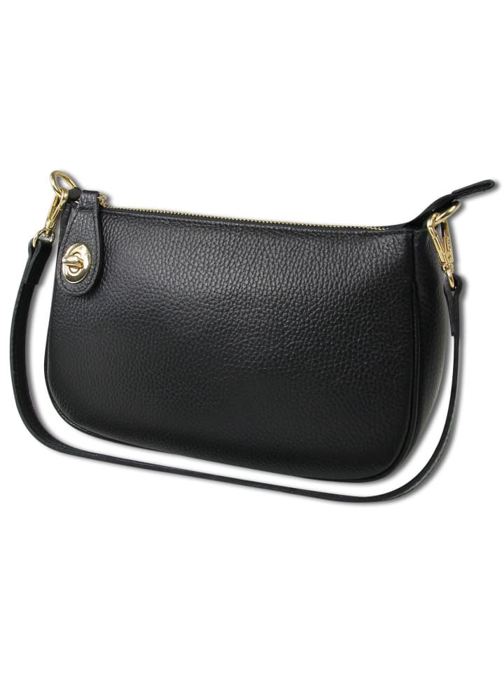 

Кожаная сумка через плечо Toscanto, черная, примерно 27 см