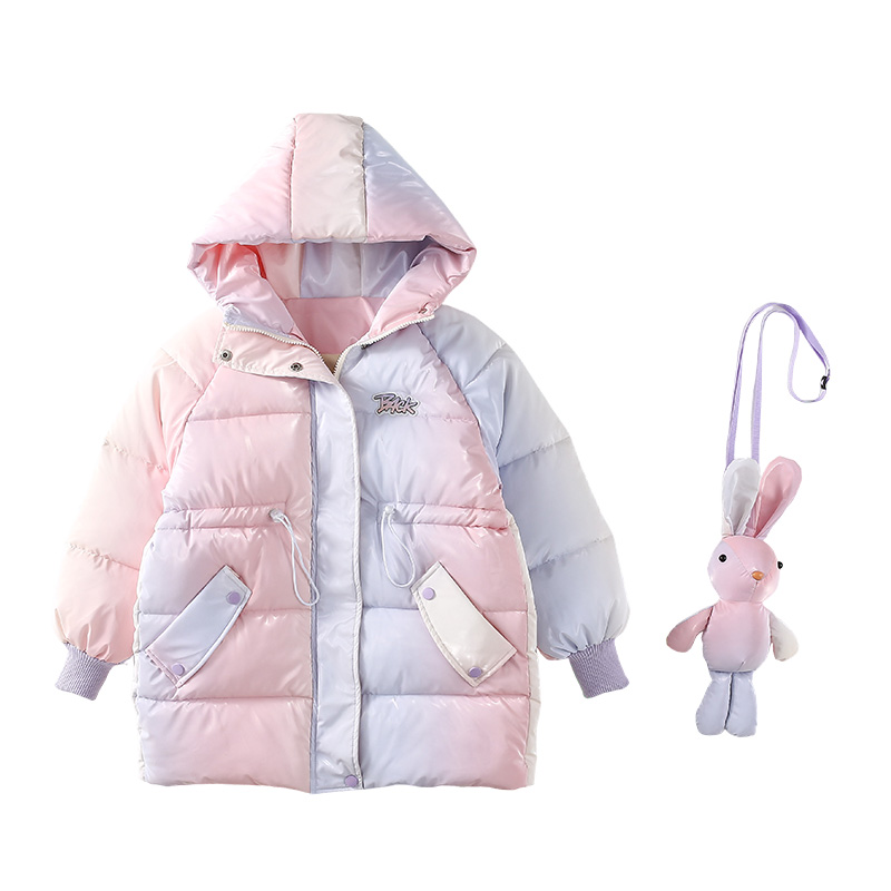 

Детская утепленная куртка с капюшоном на флисе PROTECTCAMEL, rabbit plushie with hand stuffed padded jacket