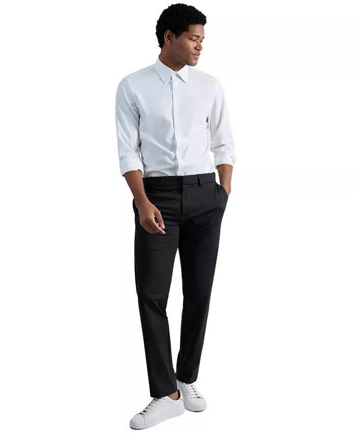 

Мужские облегающие трикотажные брюки Kenneth Cole Reaction, черный
