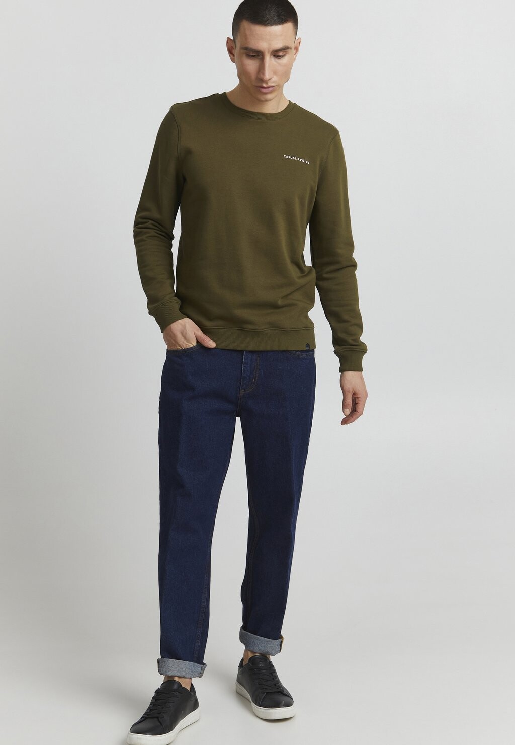 

Толстовка Severin Crew Neck Casual Friday, цвет dark olive
