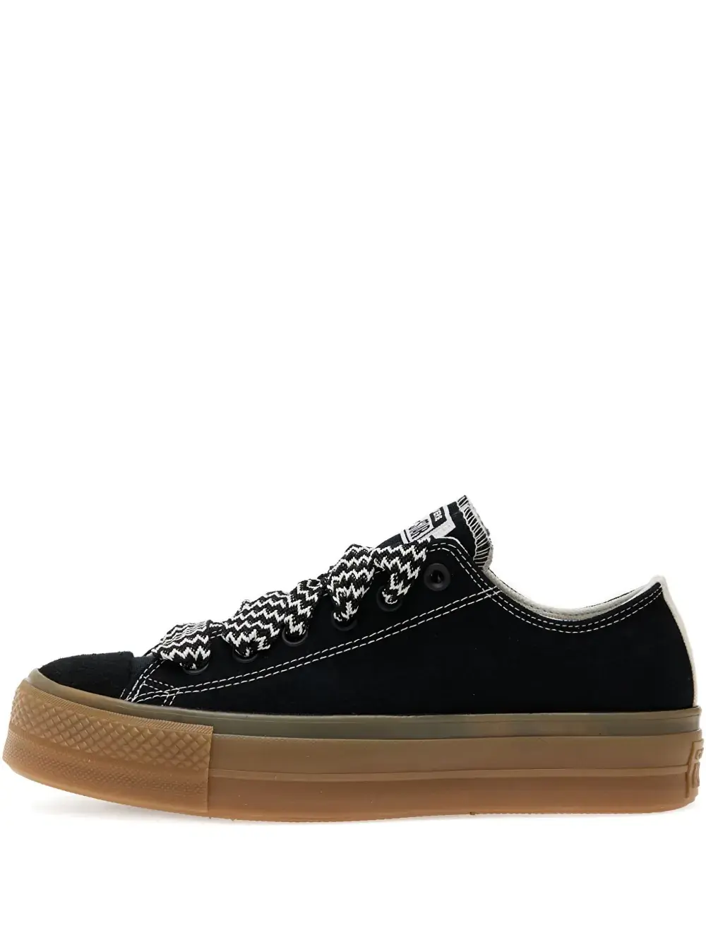 Замшевые кроссовки на платформе Converse, черный