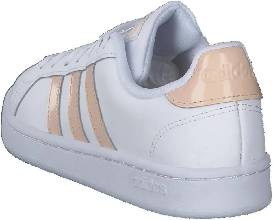 Детские теннисные кроссовки унисекс Grand Court Lifestyle на шнуровке adidas, красный — фото 4