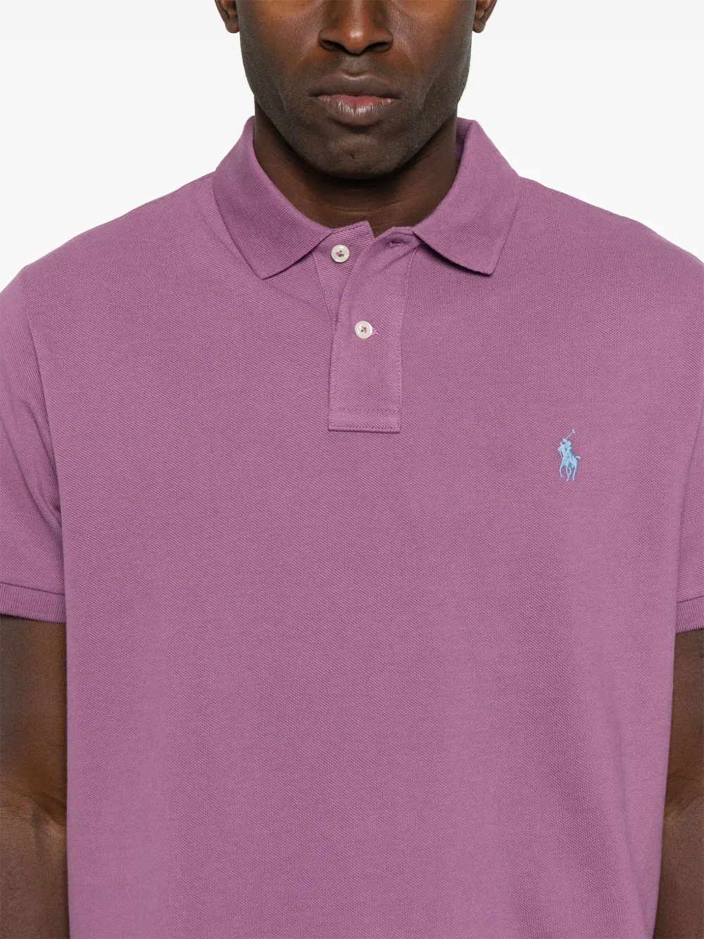 Рубашка поло с вышивкой Polo Pony POLO RALPH LAUREN, фиолетовый — фото 4
