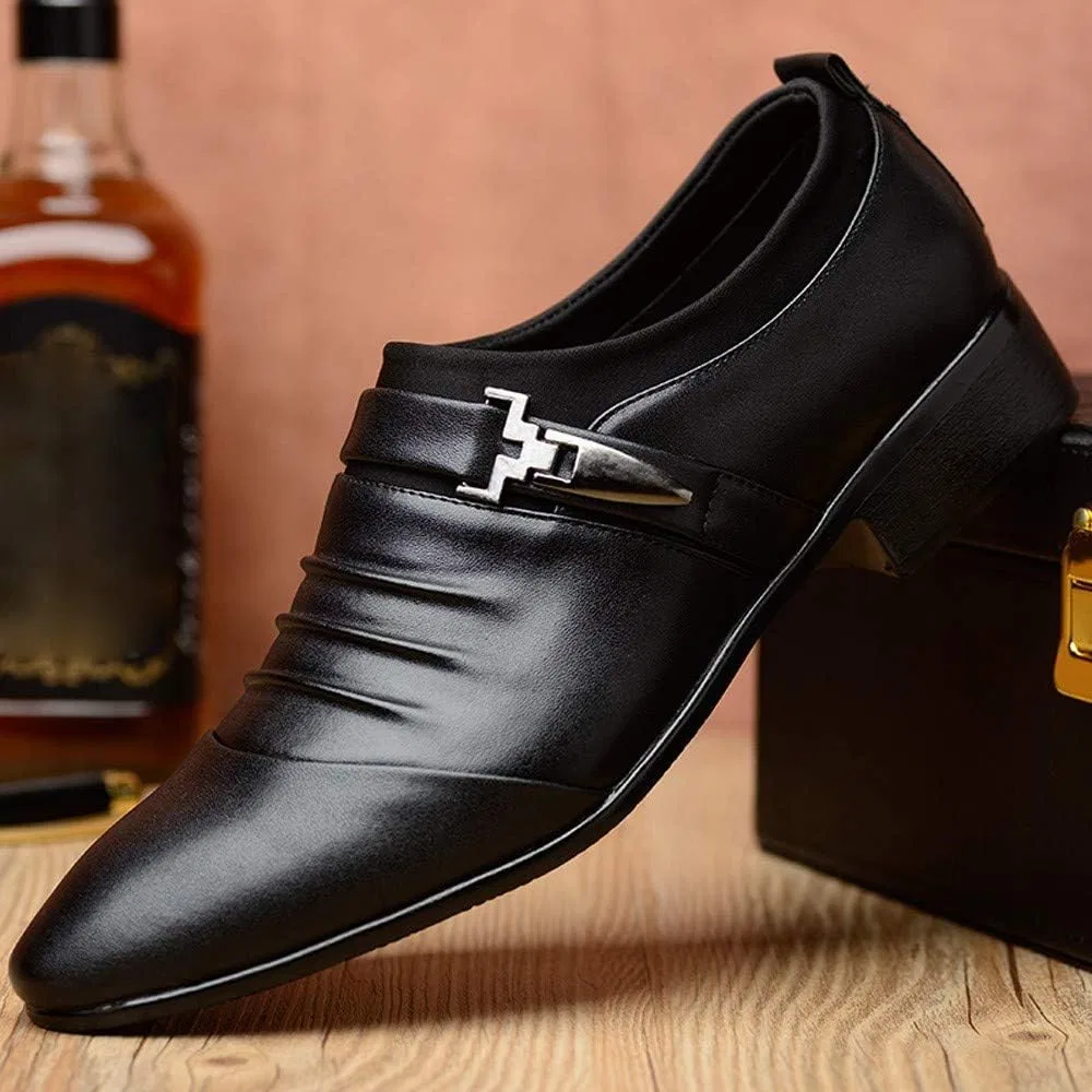 Лоферы мужские, кожаные, Black — фото 2