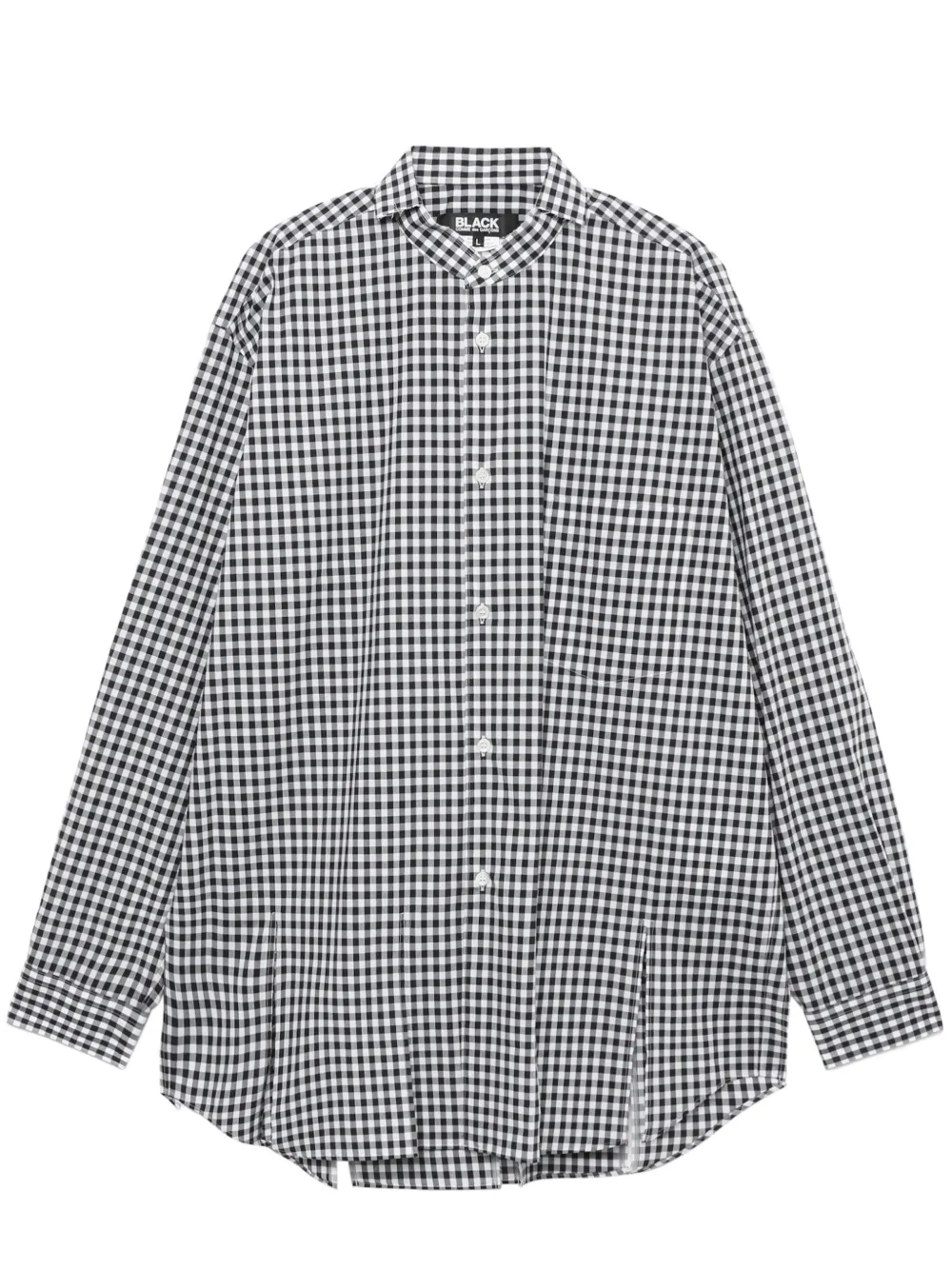 

Рубашка в клетку гингем Black Comme Des Garçons, черный